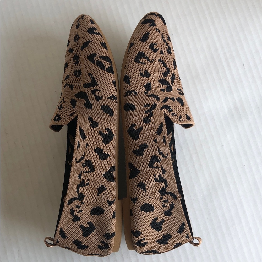 Danskin Animal Print Knit Loafer Slip-on Flats Size 9 - Picture 6 of 10